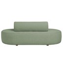 Ver imagem 5 de Sofá Orgânico Horizonte 3 Lugares 180cm Bouclé Verde Claro - Nexta Casa