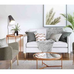 Mesa Aqua Centro Pequena - Espelho/Cobre imcal - 3