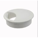 Ver imagem 1 de Acabamento Passa Fio Mesa Computador Branco 59mm Kit 50  Pçs