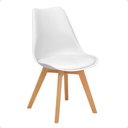 Ver imagem 6 de Conjunto 12 Cadeiras de Jantar Eames Wood Leda Design Estofada - Branco