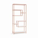 Ver imagem 3 de Estante Prateleira Estilo Industrial Organizador 6/4 Níveis Rose Gold
