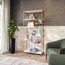 Estante Prateleira Estilo Industrial Organizador 6/4 Níveis Rose Gold - 2
