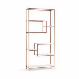 Estante Prateleira Estilo Industrial Organizador 6/4 Níveis Rose Gold - 3