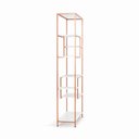 Ver imagem 4 de Estante Prateleira Estilo Industrial Organizador 6/4 Níveis Rose Gold
