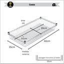 Ver imagem 4 de Fruteira de Chão Aço Cromado com 3 Cestos Ajustáveis