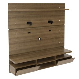 Painel para TV até 65 Polegadas Madesa Moscou 160 cm 2 portas Rustic Cor:Rustic - 4