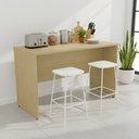 Ver imagem 1 de Bancada Cozinha Sala Mesa para 2 Pessoas 136x87,5cm TM1266 Nature