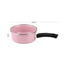 Ver imagem 2 de Conjunto Ágata Leiteira 1L e Panelinha 800ml Rosa Bebê Cabo Nylon Metallouça Esmaltados