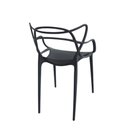 Ver imagem 4 de Kit 6 Cadeiras Polipropileno Allegra Preta La Mobilia: Design para Sala de Jantar