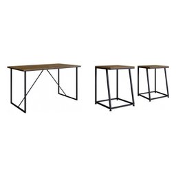 Conjunto de Mesa e 4 Banquetas Estilo Industrial Placa e Ponto - 6 Conjunto de Mesa e 4 Banquetas Estilo Industrial Placa e Ponto - 6