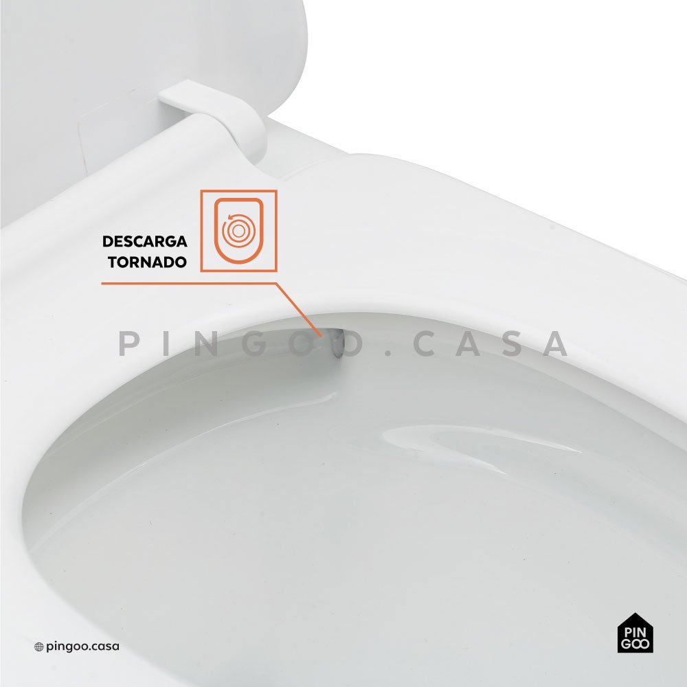 Vaso sanitário Monobloco Citrino Pingoo.casa - Branco - 3