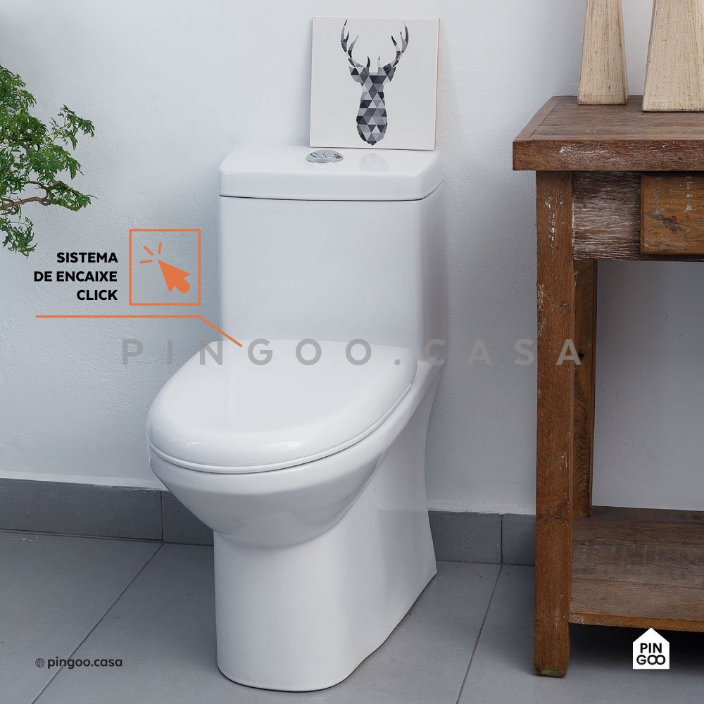 Vaso sanitário Monobloco Citrino Pingoo.casa - Branco - 5