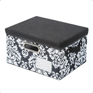 Caixa Organizadora Multiuso com Tampa em Tecido Dobravel P