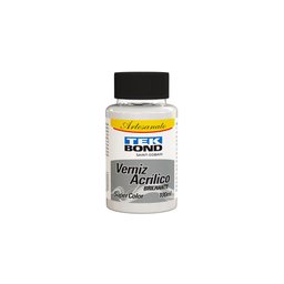 Verniz Acrílico Brilhante Artesanato 100ml Frasco - Tekbond - 1