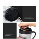 Ver imagem 3 de Caneca Térmica Inoxidável C/ Tampa Chá Café Acompanha Colher Coffee Mugs Caneca térmica Inoxidável c