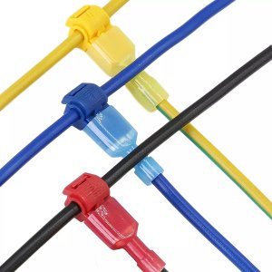 100un Conector Derivação T Amarelo 0,5 a 6mm Emenda Rápida