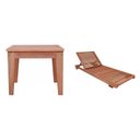 Ver imagem 1 de Conjunto Espreguiçadeira Roma e Mesa de Centro Roma 