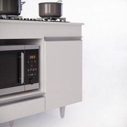 Balcão Multiuso Para Cooktop 4 Bocas Georgia Branco - 5