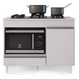 Balcão Multiuso Para Cooktop 4 Bocas Georgia Branco - 3
