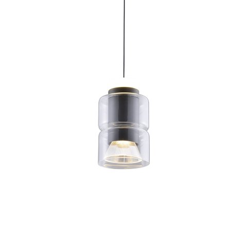 Lustre Pendente Nordecor Roz 2697 Preto Led Bivolt Preto 2697