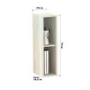 Ver imagem 6 de Armário Luciane 20cm 1 Porta Lis Legno Crema C/Connect