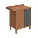 Ver imagem 2 de Gabinete de Cozinha Modulado Canto Syrah 1 Porta c/ Tampo 48cm Castanho/Chumbo - Ronipa