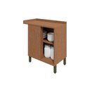 Ver imagem 3 de Gabinete de Cozinha Modulado Canto Syrah 1 Porta c/ Tampo 48cm Castanho/Chumbo - Ronipa
