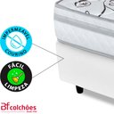 Ver mais imagens de Cama Box Viúva com Colchão Ortopédico Dupla Face Firme 128x188cm Bf Colchões