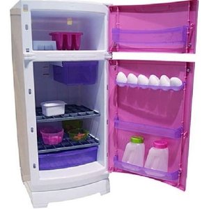 Geladeira Mágica Super Meg Rosa com Som e Luz - Magic Toys