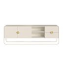 Ver imagem 5 de Conjunto Sala de Estar Buffet e Rack Estilo Orgânico Off White