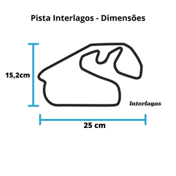 Quadro 3D Pista Interlagos / Decoração, F1, Fórmula 1 - Toque 3D - 5