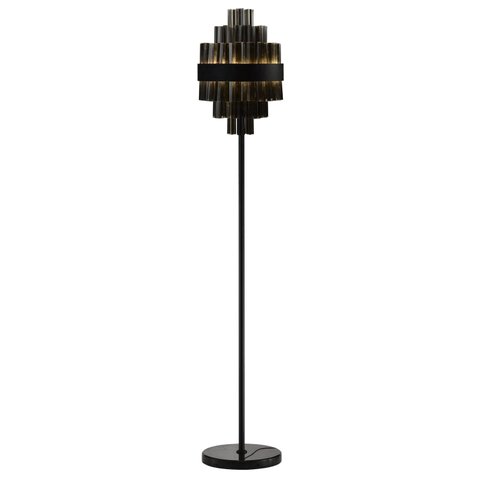 Luminária de Chão Coluna Crown Preto Fosco 23W 2700K 170cm ZR122-SKY Starlux