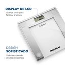 Ver imagem 2 de Balança Digital Mondial Ellegance 150kg com Display Lcd Prata - Bl-03