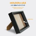 Ver imagem 2 de Porta Retrato para Fotos 10x15 com Moldura de Madeira para Quarto Escritório Hall