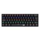 Ver imagem 1 de Teclado Mecânico Gamer Redragon Lakshmi - Abnt2 - Iluminação Rainbow - Switch Azul - K606r-blue