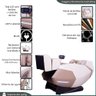 Poltrona de Massagem Elétrica 3d Marvin Reclinação Gravidade Zero Tela Lcd Pu Preto G94 - Gran Belo - 3