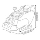 Ver imagem 4 de Poltrona de Massagem Elétrica 3d Marvin Reclinação Gravidade Zero Tela Lcd Pu Preto G94 - Gran Belo