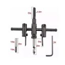 Ver imagem 5 de Broca Bailarina com Ajust.30mm -120mm P/ Madeira, Gesso e Telhas