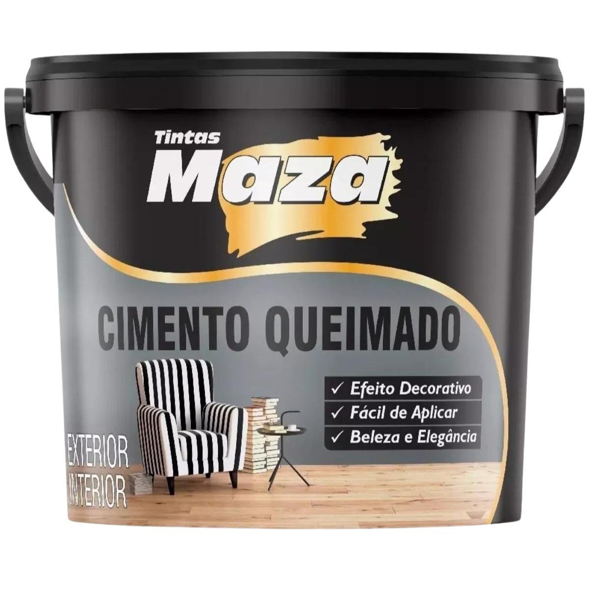 Efeito Cimento Queimado Revestimento 5,6kg Maza