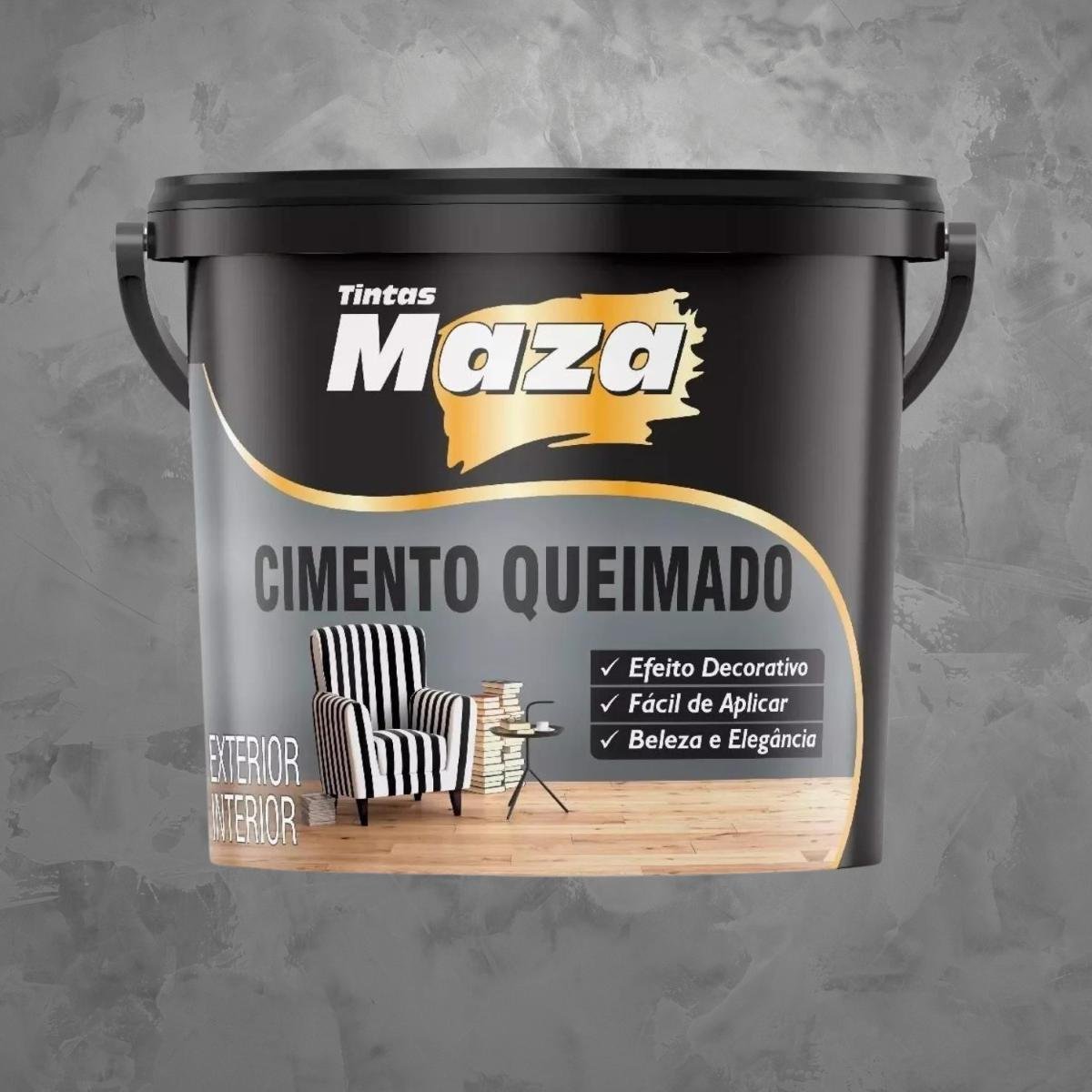 Efeito Cimento Queimado Revestimento 5,6kg Maza - 2