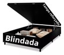 Ver imagem 1 de Cama Box Baú Casal Padrão com 48cm de Altura - Super Reforçado - Suede Preto