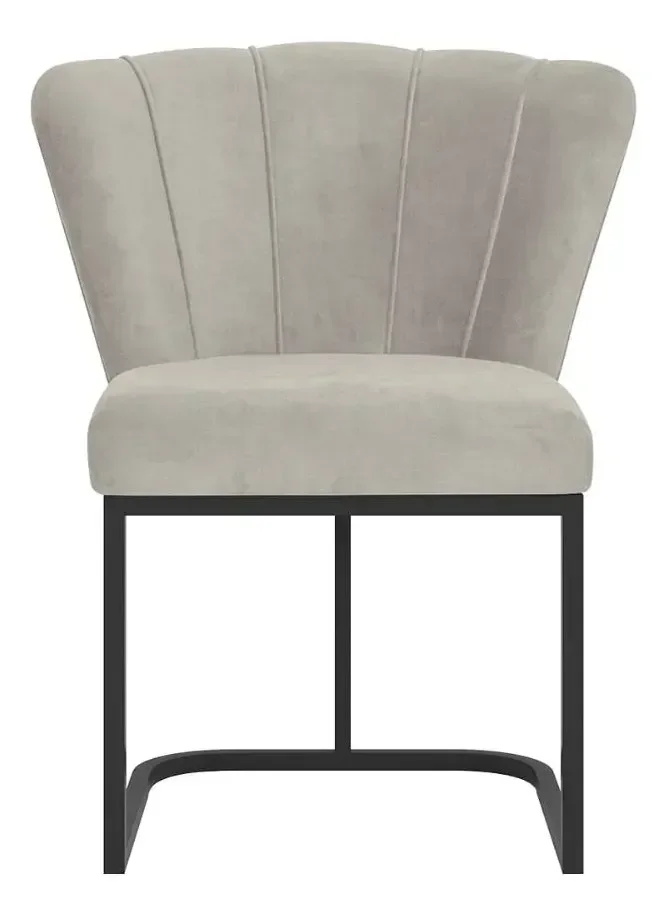 Cadeira Jantar Petala Reforçada com Base Metal Mesa S/estar:bege - 3