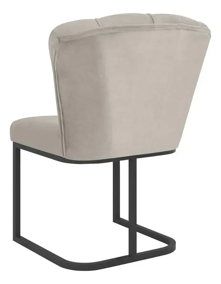 Cadeira Jantar Petala Reforçada com Base Metal Mesa S/estar:bege - 4
