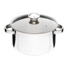 Panela Aço Inox 3,3l Tampa de Vidro Respiro Caldeirão Avulsa - 1