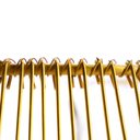 Ver imagem 4 de Cesto de Metal Dourado com Alça de Corda 36 cm - D'Rossi