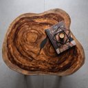 Ver mais imagens de Mesa de Centro Rústica Madeira Maciça Resina Industrial Luxo
