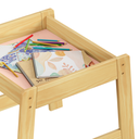 Ver imagem 3 de Conjunto Mesa Mesinha 2 Cadeiras Infantil Madeira Freijó/rosa