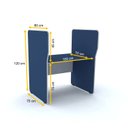 Ver imagem 2 de BAIA P/ ATENDIMENTO SIMPLES INICIAL PANDIN MAXXI - AZUL/CINZA EASI07