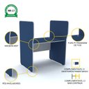 Ver imagem 3 de BAIA P/ ATENDIMENTO SIMPLES INICIAL PANDIN MAXXI - AZUL/CINZA EASI07