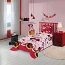 Ver imagem 2 de Jogo de Cama Infantil Lepper Minnie Solteiro 2 Peças Microfibra Rosa